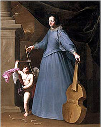 Portrait of Leonora Baroni by Fabio Della Cornia (1600-1643)